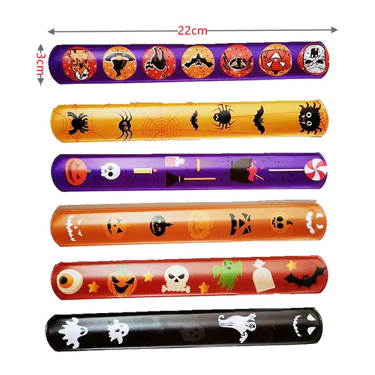 20/50Pcs Halloween Christmas Pattern Wristband Decoration Toys Kids Birthday Party Gifts Pinata Filler New Year's Party Favor