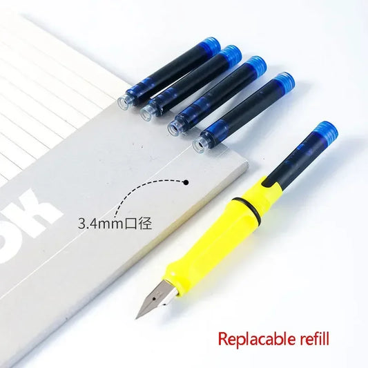 53Pcs Fountain Pen Replaceable Ink Set Black/Blue/Red ink EF School Pens Office Supplies Stationery for Writing Calligraphy P
