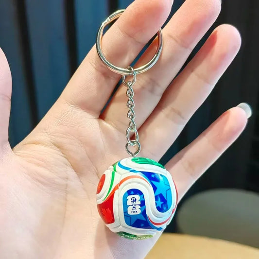 FIFA 26 Years Match Ball Trophy Keychain Model Plastic Mini Soccer Ball Key Ring Bag Charm Sports Fan Souvenir Gift for Adult