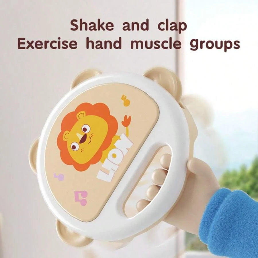 Baby Clapping Tambourine Delicate Tambourines Percussion Instrument Adorable Tambourines Handheld Tambourine Instrument For K