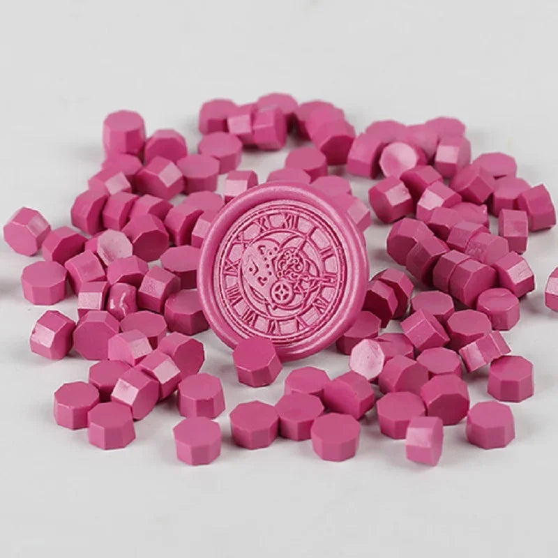 200 Pcs Wax Print Beads Wax Seal for Stamps Wax Lacquer for Seals Retro Sealing Gold Wedding Birthday Lacre for Card Making -