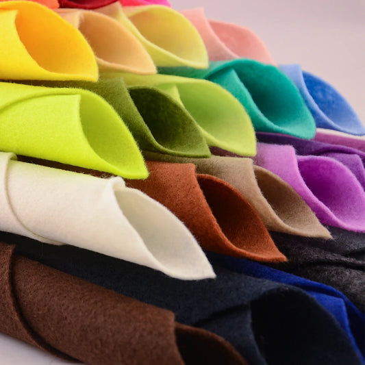 Super Soft Felt Fabric 1.4mm Thick 30*30cm/20cm*90cm Non-woven Sheet for DIY Sewing Crafts, Doll Accessories Material Patchwo