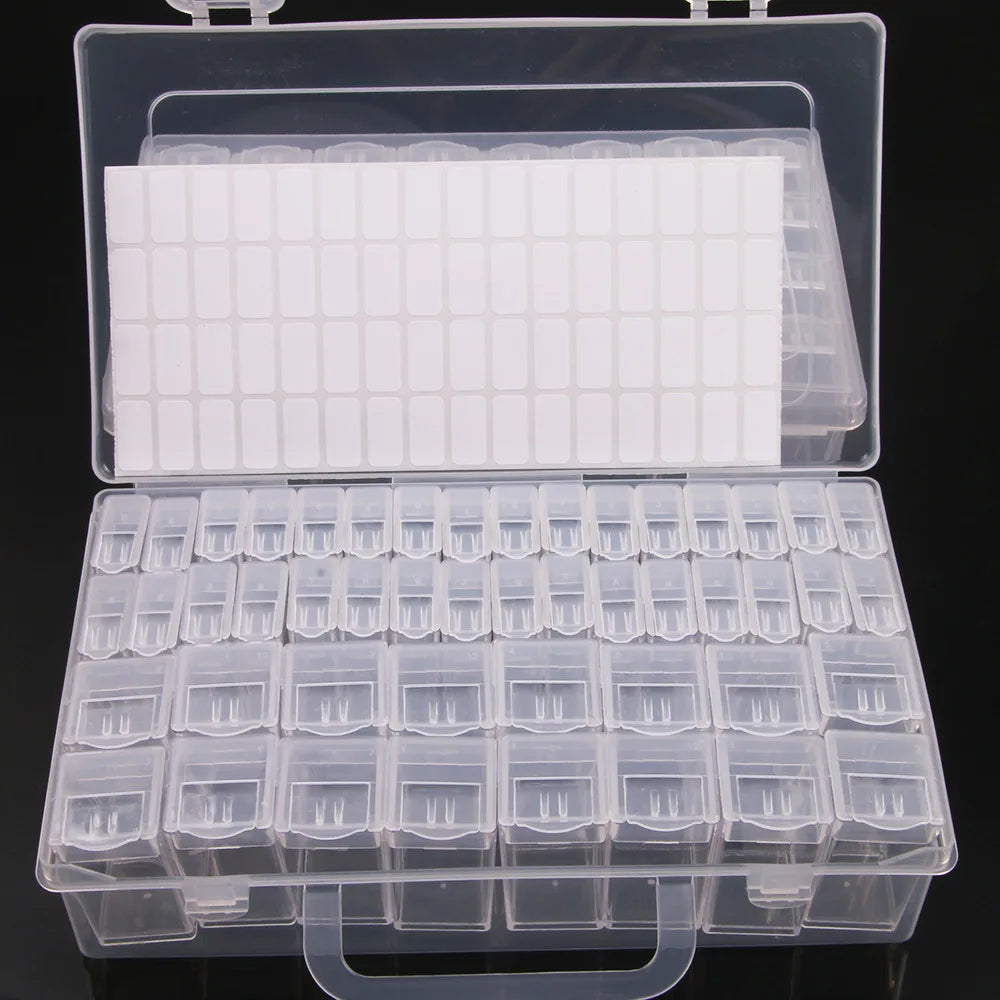 5D DIY Diamond Painting Tools Accessories Storage Box Container Diamond Embroidery Accessories Drill Box Mosaic Container Cas