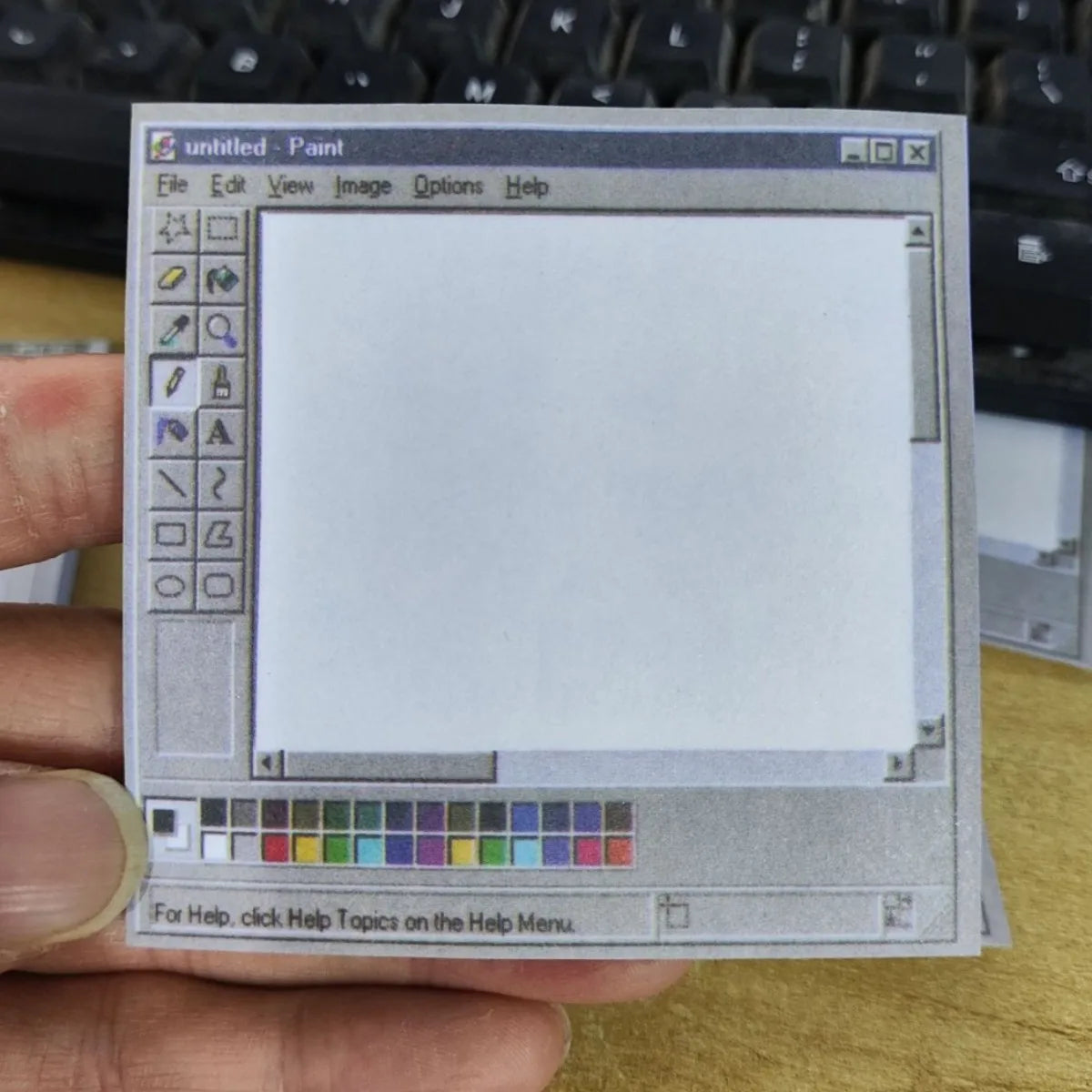 50Pages/book Retro Computer Drawing Tool Pattern Sticky Note Pad,DIY - 1 book