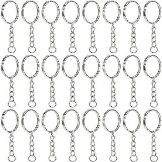 25mm*50pcs Flat Ring, Metal Circular Buckle, Round Ring, Smooth Dog Buckle, Embossed Circular Ring, Hanging Buckle, Hook Buck