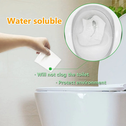 Portable Disposable Toilet Seat Cover Travel Camping Hotel Bathroom Accessories Degradable Waterproof Soluble Water Toilet Ma