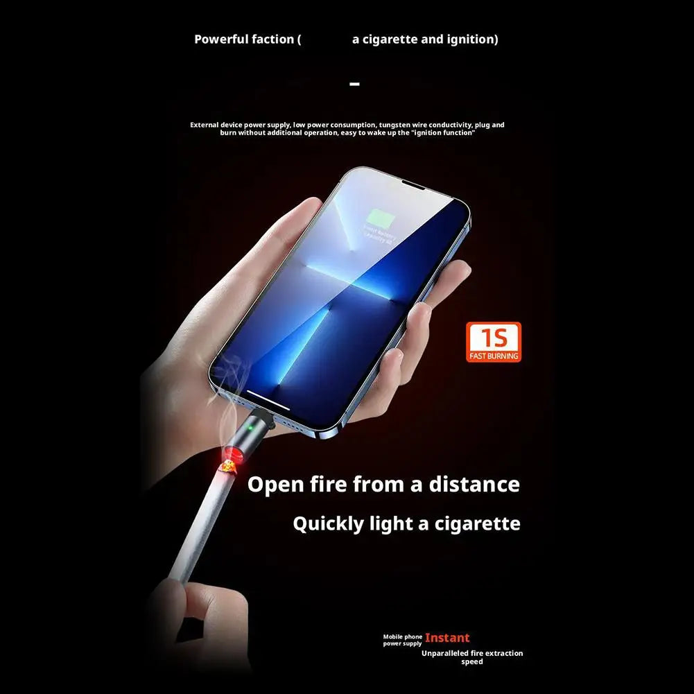 Mini Cigarette Lighter TYPE-C Portable Low Consumption Lighter Windproof Energy-saving Outdoor Cigarette Lighter Car Accessor
