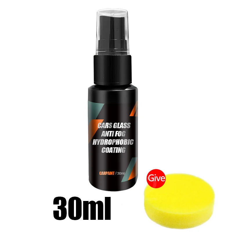 Car Glass Anti-rain Water Spray Repellent Nano Coating Hydrophobic Waterproof Agent Oil Film Removing Auto Glass Film Agent -