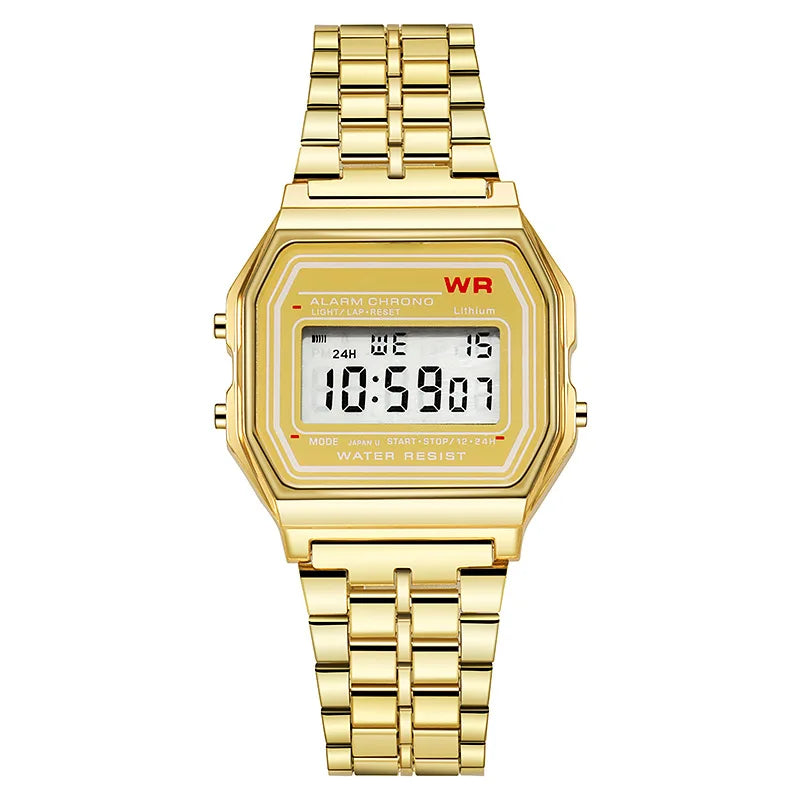 Sports Rose Gold Children Watches for Women Electronic Digital Display Retro Style Alarm Clock Men's Relogio Masculin Reloj -