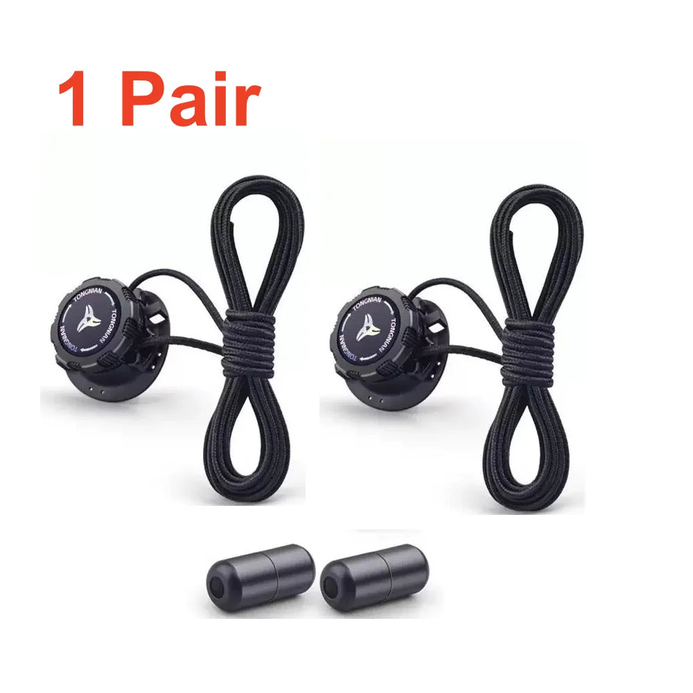 1/4 Pairs No-Tie Shoe Locks Rotating Buckles for Sports Outdoor Shoes Unisex Quick Adjust Design Pre-Installed Shoe Accessori