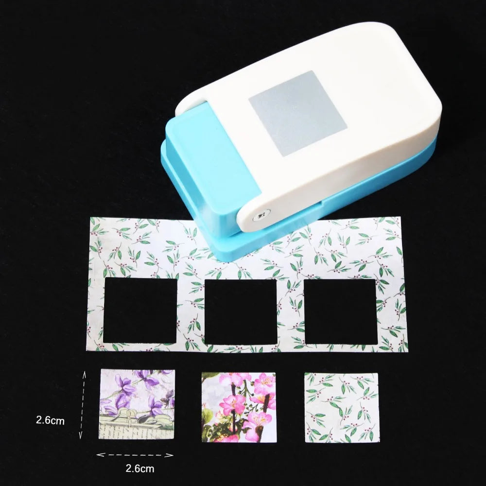 Labor Saving Stamp Border Punch Large Size DIY Embossing Machine Cutting Craft Paper Cutting Christmas Tree Hole Punch - Squa