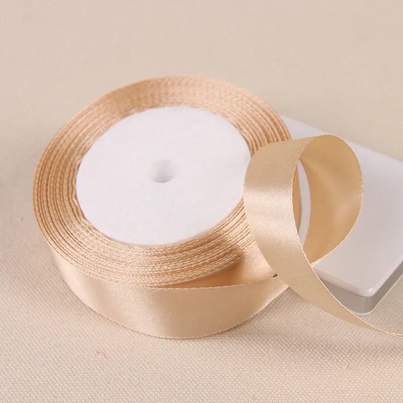 6/10/15/20/25/40/50mm Satin Ribbons DIY Artificial Crafts Wedding Party Supplies Handicraft Sewing Accessories Material 22met