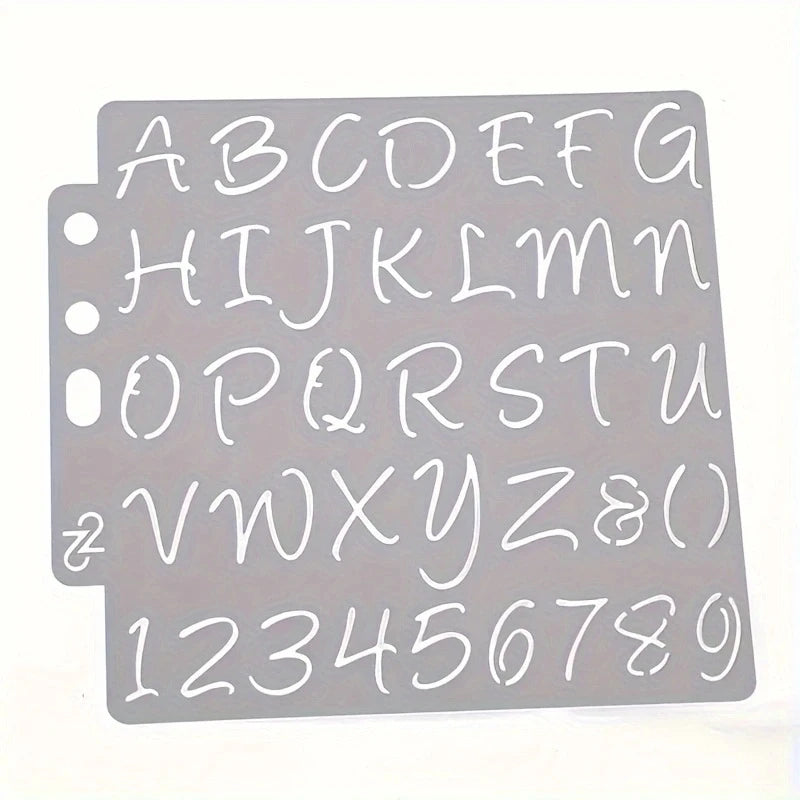 DIY Craft Alphabet Letter Stencils Template Painting Scrapbooking Embossing Stamping Album Card Decorative Embossing Paper Ca