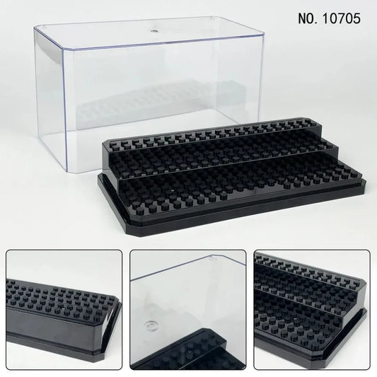 Compatible building block display box storage box building block doll collection step-by-step hand display