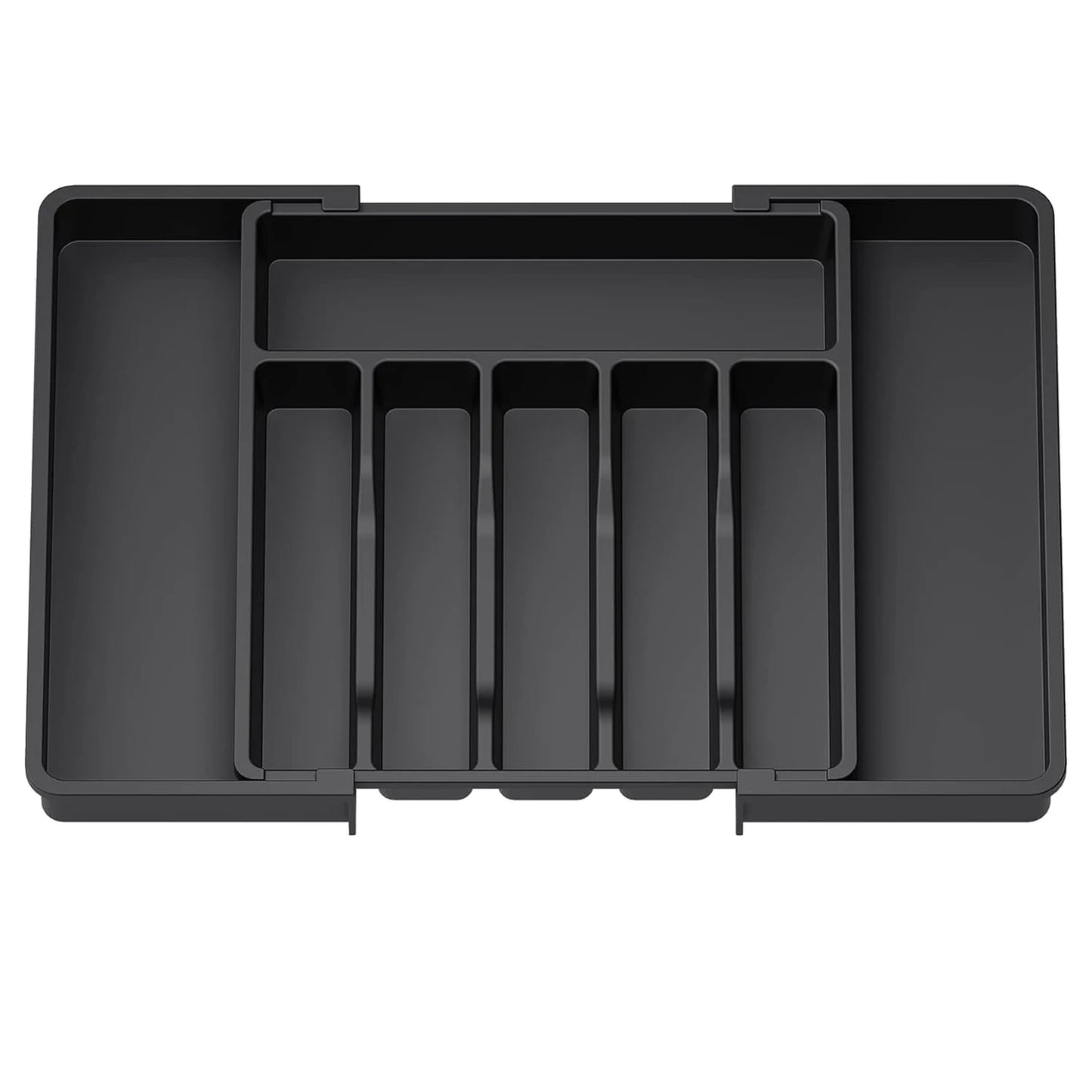 1Pcs Upgradation Adjustable Flatware Tableware Organizer – Plastic Multifunctional Drawer Organizer for Kitchen Counter Utens