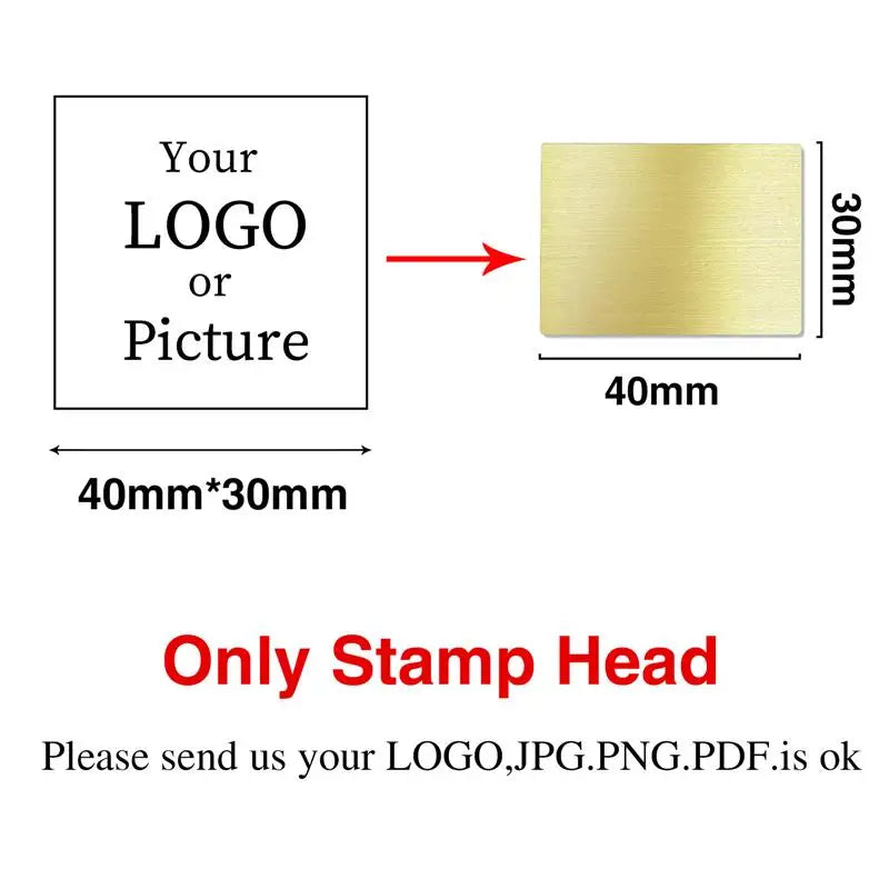 Custom Stamps Personalized Logo Metal Stamps Custom Wax Seals Stamps Customize Your Own Logo Gift Stamps Invitation Stamps -