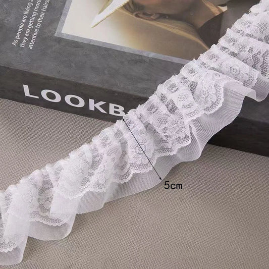 Sequin Lace Elastic Band, 2cm Wide, 2-20m Length, DIY Crafts Dress Trims