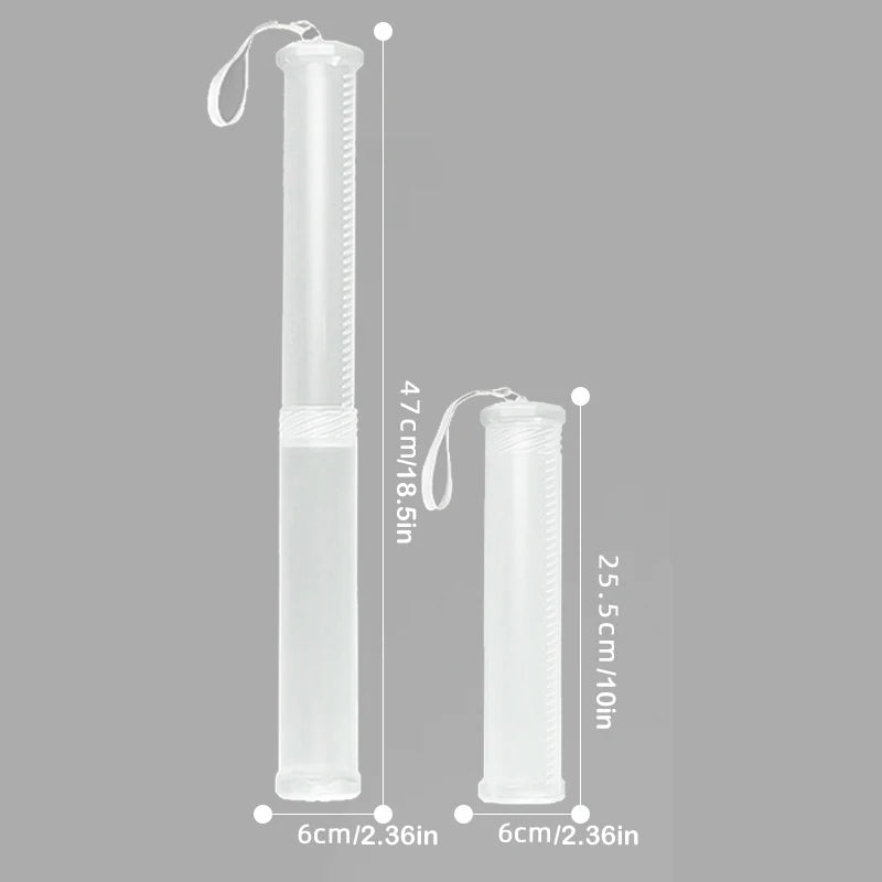 1PCS Transparent ABS telescopic pen holder, art painting brush pencil holder, suitable for outdoor sketching brush storage -