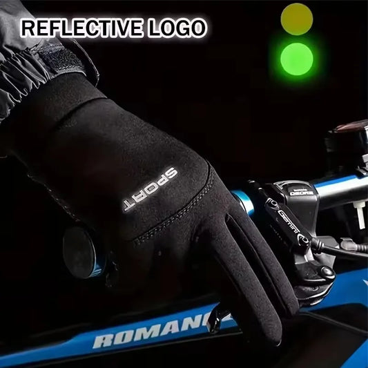 Winter Warm Gloves Touch Screen Windproof Non Slip Cold-proof Cycling Gloves Outdoor Men's Women's Running Hiking Skiing Glov