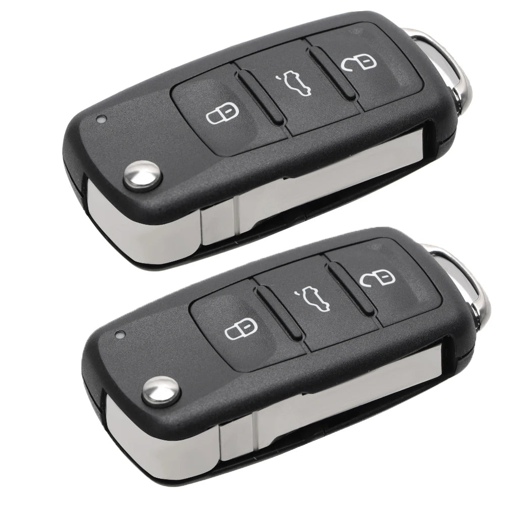3 Buttons Remote Flip Blank Covers Car Keys For VW Car Key Shell for Volkswagen Golf Jetta Polo Beetle Caddy Eos Scirocco Tou