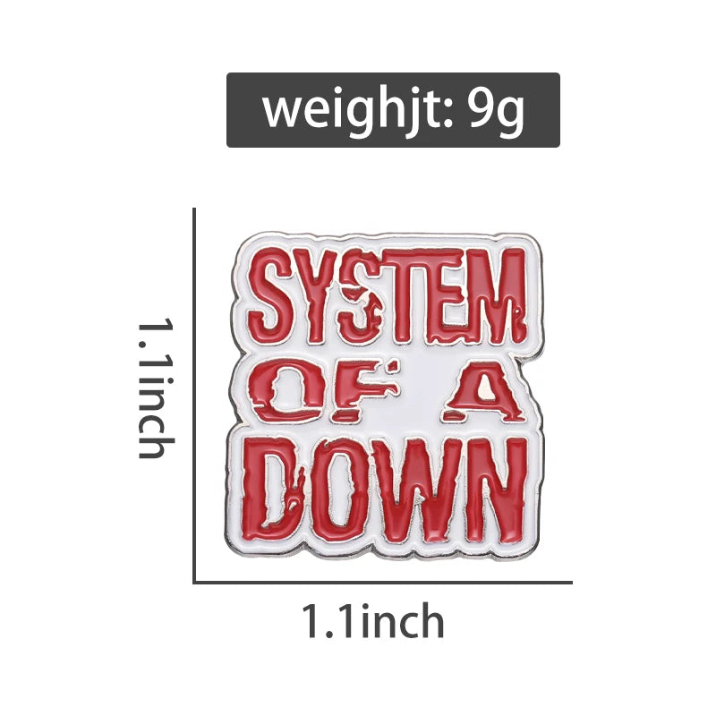 Rock Lapel Pins Enamel Pin for Backpacks Briefcase Badges Brooch for Clothes Accessories Fashion Gift