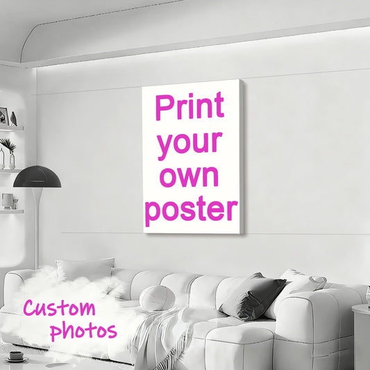 Custom Canvas Prints Photo Wall Art Personalized Poster for Family Life Pets Anime Birthdays Weddings Scenery Home Decor Gift