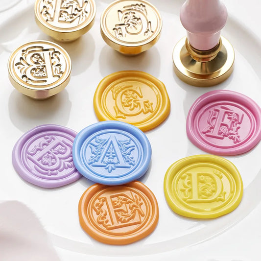 Sealing Wax for Stamp Head Letter Retro Seal Kit Nail Silicone Stamps Logo for Scrapbooking Surgut Print Set Wedding Craft So