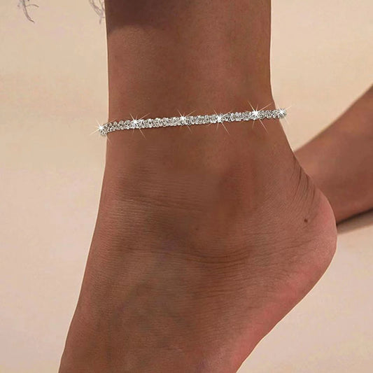 Stainless Steel Anklets Simple and exquisite Elegant chain design Fashion Anklets For Women Jewelry Party Gift Recommendation