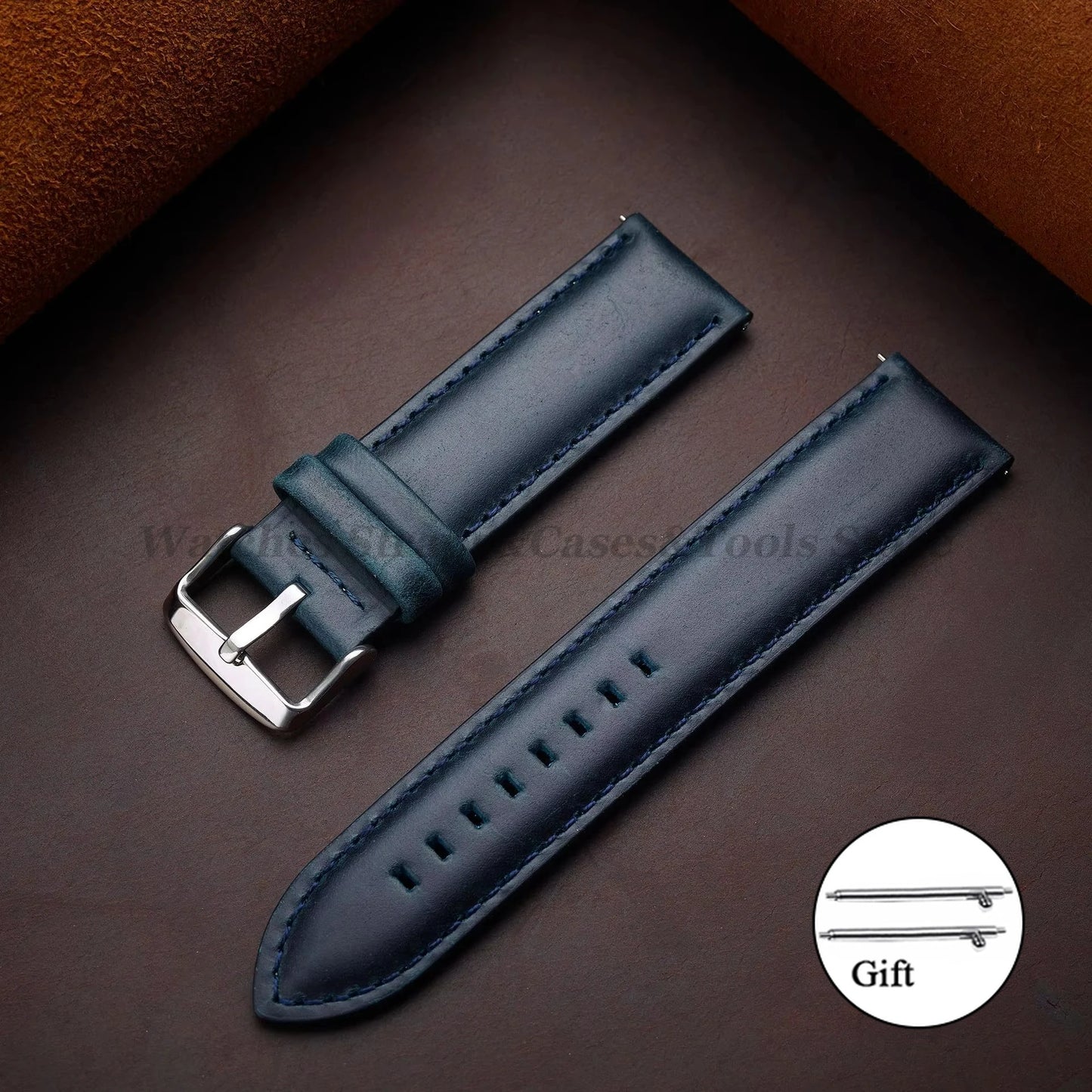 Genuine Leather Watchband 18mm 20mm 22mm 24mm 26mm Vintage Cowhide Watch Strap for DW Quick Release Bracelet Universal Wristb