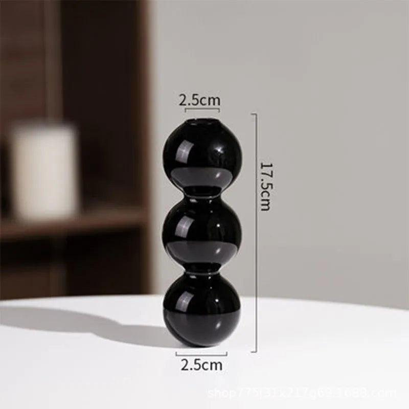 Nordic Glass Vase Home Decor Living Room Decoration Terrarium Flower Vase Plant Pots Decorative Home Accessories Decoration G