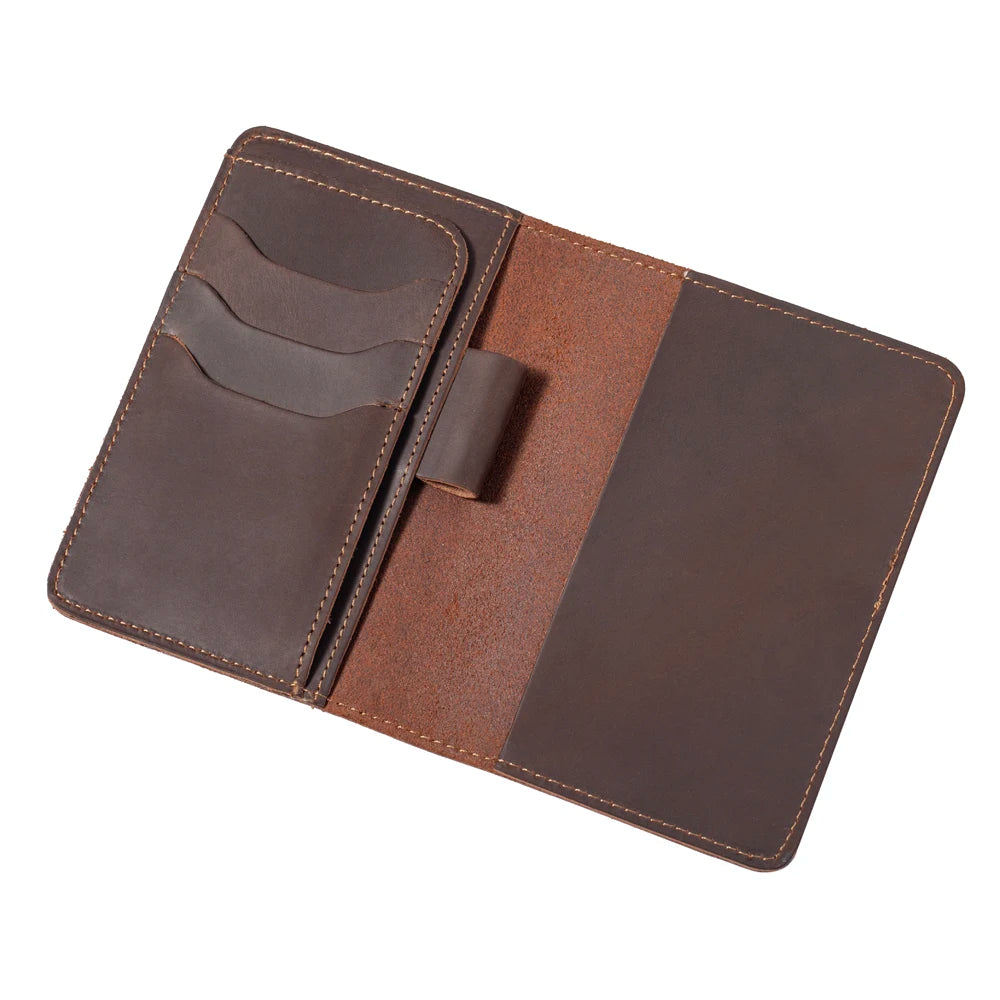 Journal Cover for Field Notes Leather Multifunctional Organizer with Pen Loop, Business Card Holder, for 3.5" x 5.5" Pocket N