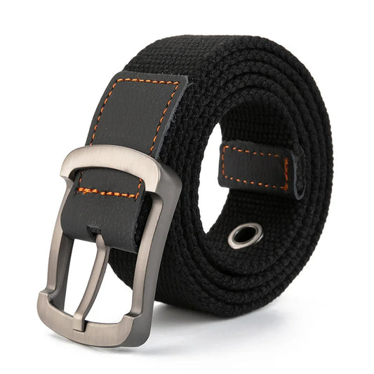 LUDIVIS Canvas Belt Outdoor Tactical Belt Unisex Canvas Belts for Jeans Male Luxury Casual Straps Ceintures