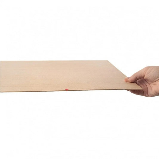 10Pcs 15x10cm Basswood Boards - 2mm Thin Unfinished Wooden Sheets for Craft & Model Making