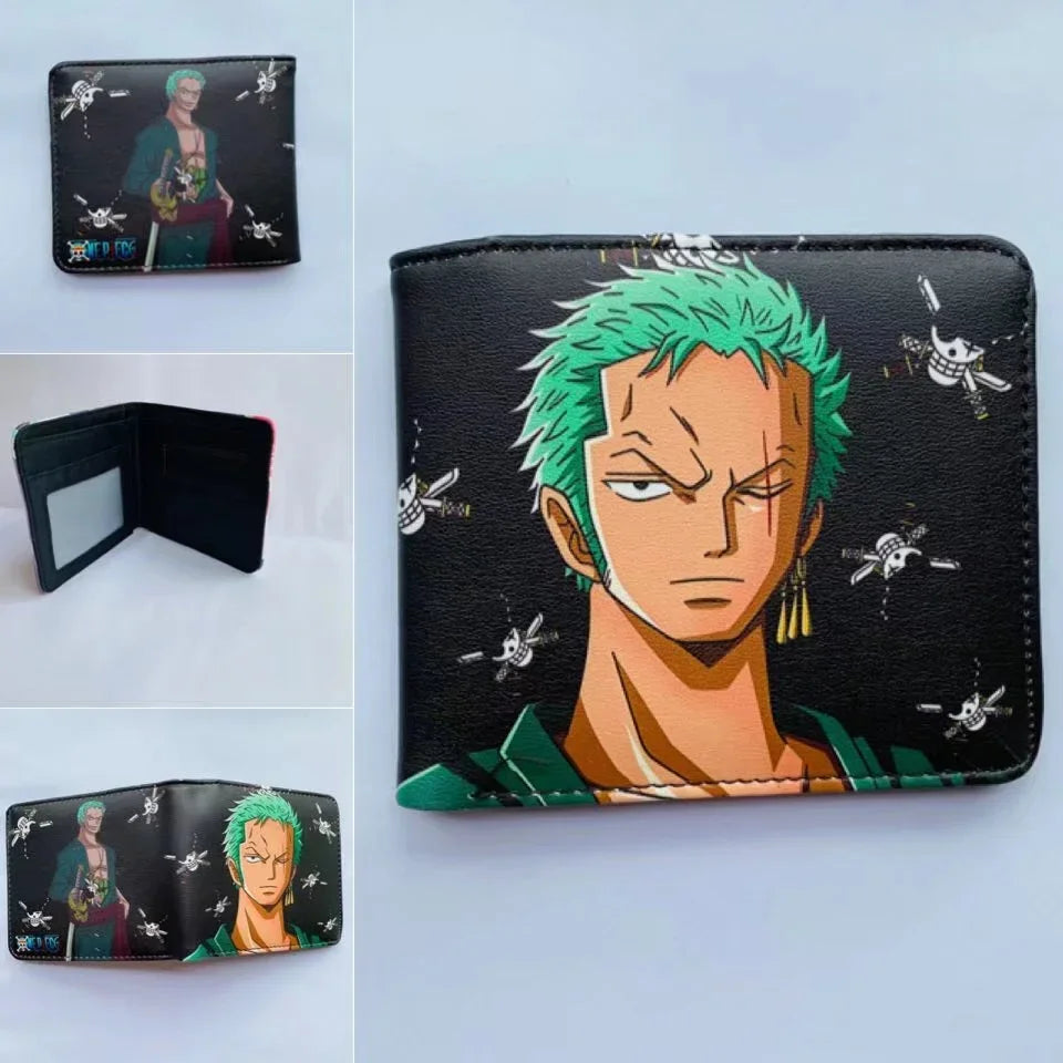 Anime One Piece Monkey D Luffy Roronoa Zoro Stylish and Simple Foldable Wallet Student Coin Purse Cute Things for Girls - 9