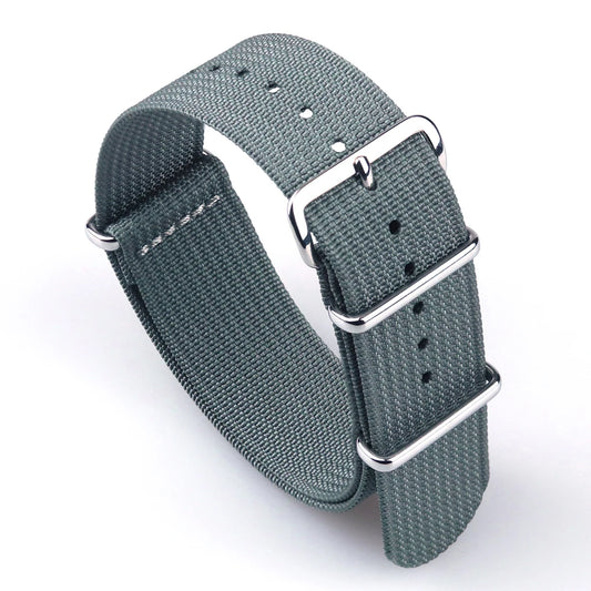 Ribbed Watch Strap 18mm 19mm 20mm 22mm 24mm Nylon Watch Straps Braid Ballistic Fabric Watchband Accessories for Military Band