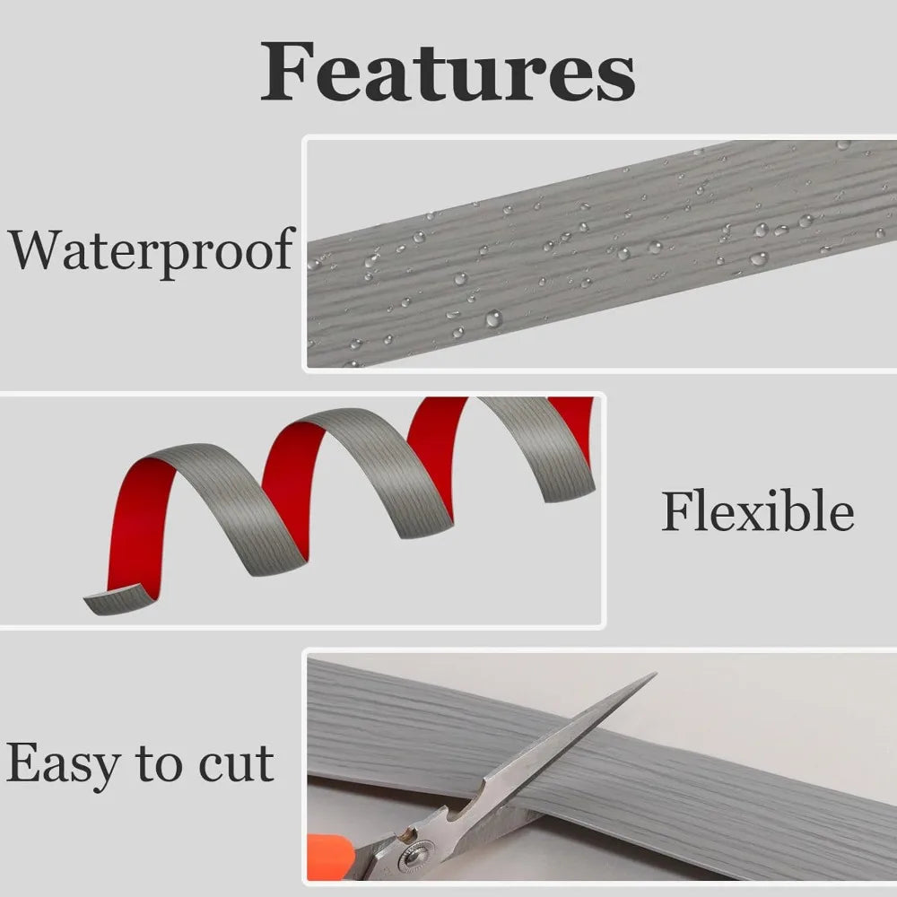 1pc 1m/3m Self-adhesive Floor Cover Strips Carpet Edge Trim Strip Floor Transition Door Threshold Gaps Door Bottom Sealing St