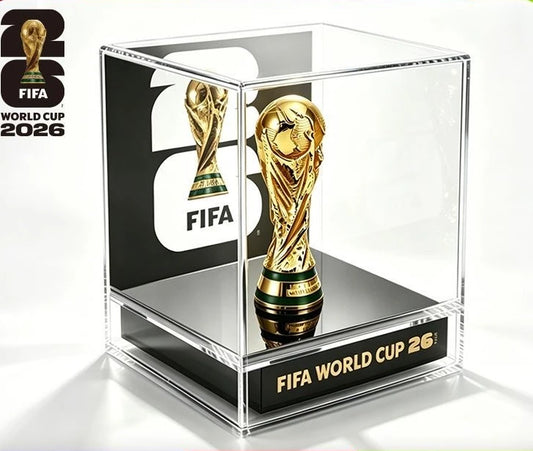 Official FIFA 2026 US Canada Mexico World Cup 3D World Cup Trophy Model Souvenir Decor Figurine Football Fan Gift