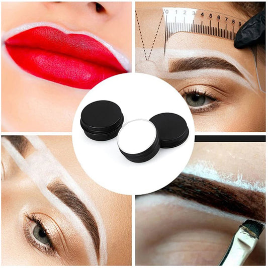 20g Microblading Eyebrow Marker Pen White Tattoo Brow Paste Eyebrow Permanent Makeup Mapping Paste Brow Lip Shape Position To