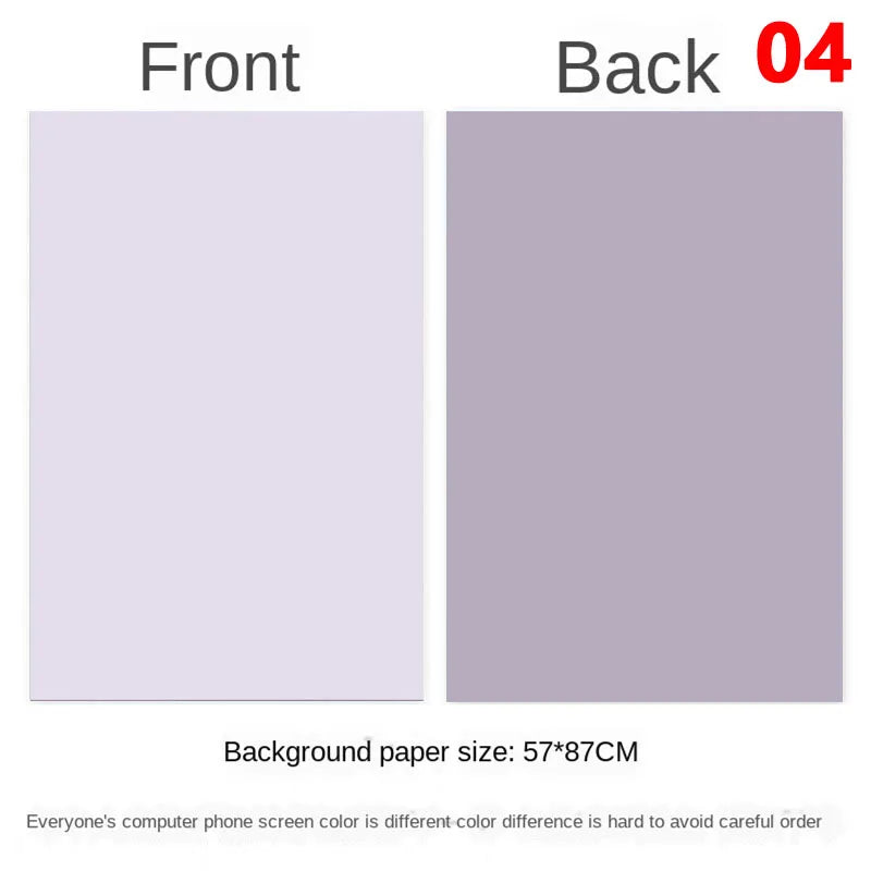 Photography Backdrops Wallpaper 57*87cm 2sides Solid Color Photo Background Props for Photo Studio Newborn Product Photograph