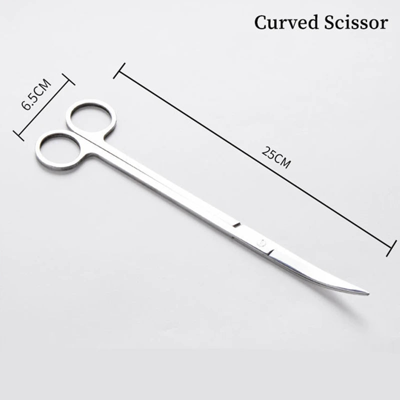 Aquarium Accessories Hard Stainless Steel Aquarium Tool Scissor Tweezers Plants Wave Scissors Fish Tank Shovels Cleaner Suppl