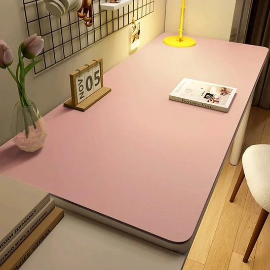 Leather Table cloth for Home Easy Clean Table Protector Waterproof Tea Coaster Large Desk Mat Anti-Slip Gamer Keyboard Mouse