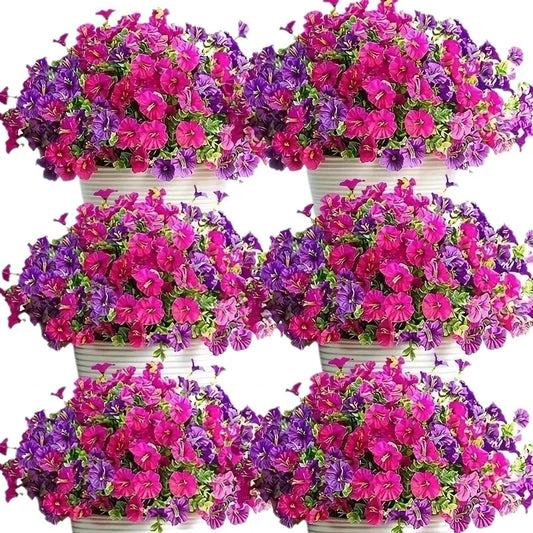 Artificial Flowers Vine Morning Glory Wedding Wreath Home Room Valentine's Decor Outdoor Yard Pretty Hanging Arch DIY Gift Pr