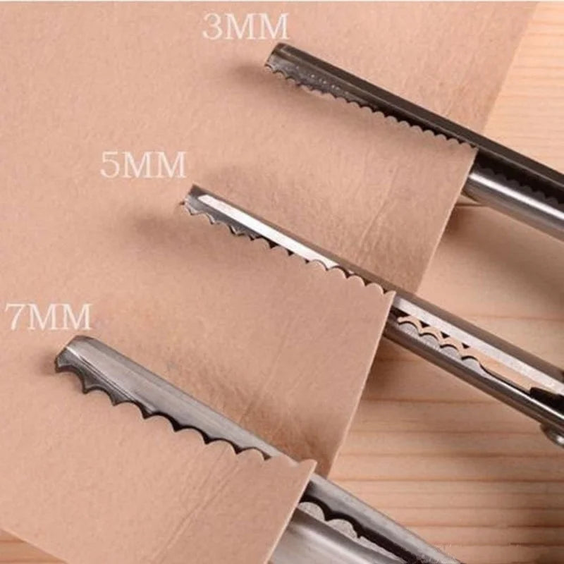 DIY Necessary Sewing Tools Tailor's Scissors 3/5/7mm Wave Lace Dressmaker's Shears Stainless Steel Hand Scissors - 5mm
