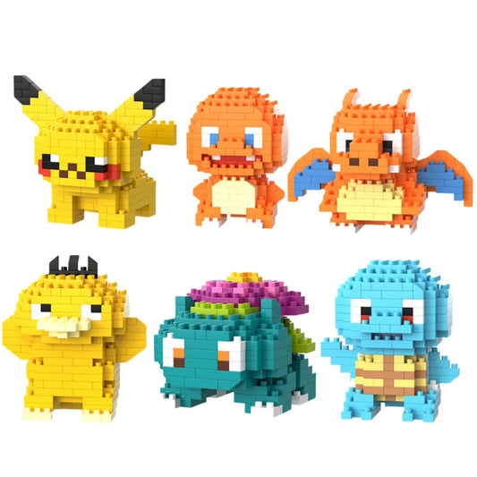 building block toys are luxurious children's toy models, suitable for educational DIY games for boys and girls, cartoon anime