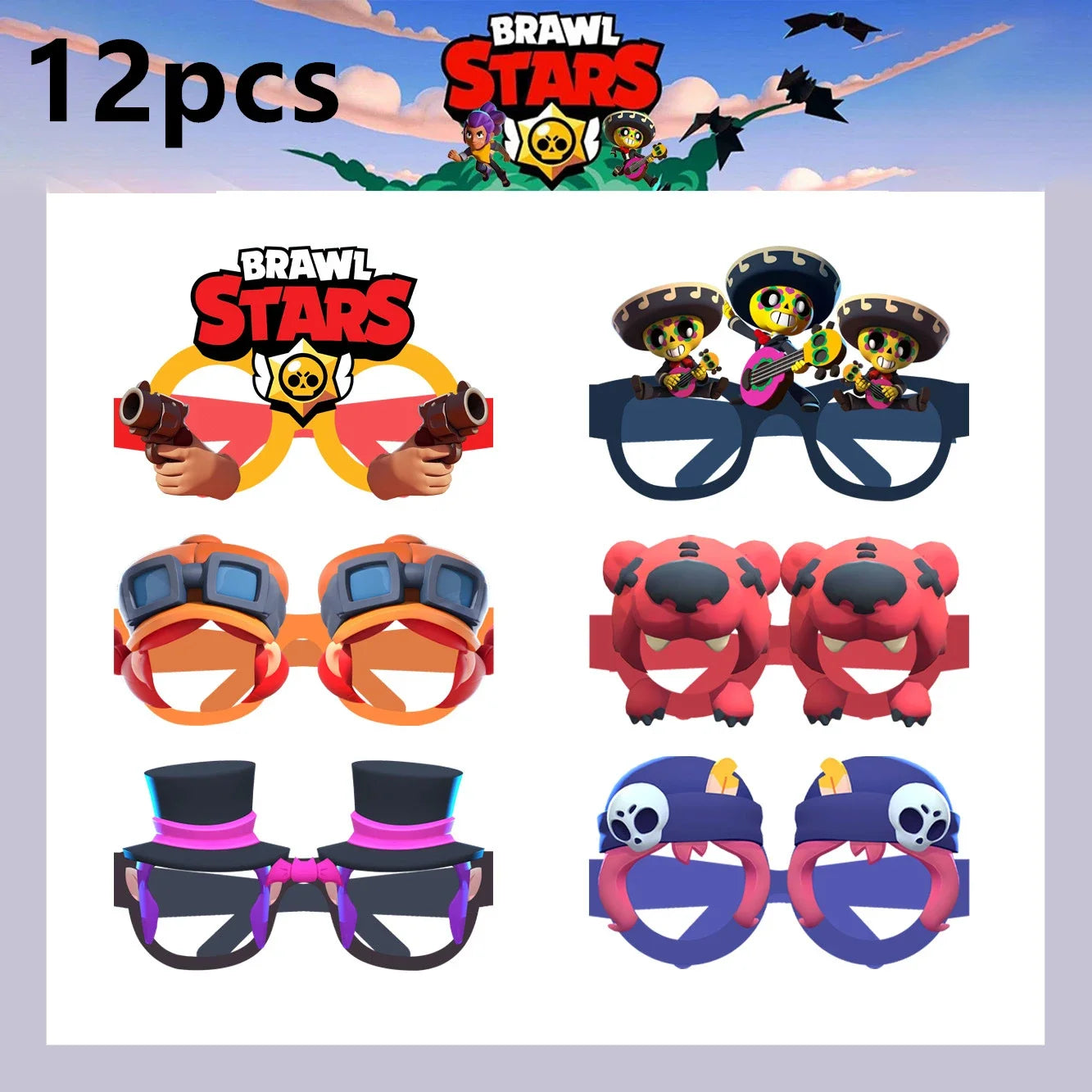 Battle Balloons Happy Birthday Banner Fight Game Party Decoration Brawled Background Cake Topper Disposable Tableware Keychai