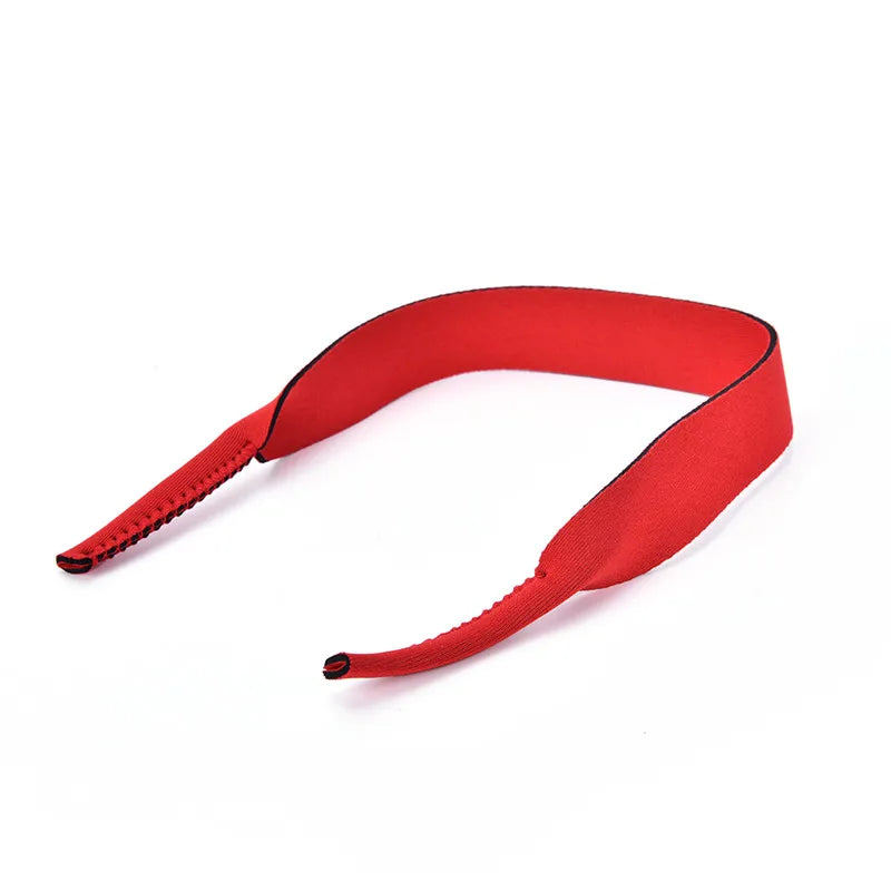 Spectacle Glasses Sunglasses Neoprene Stretchy Sports Band Strap Cord Holder New - Red