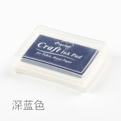 1pc 15 Colors Big Ink Pad Stamp Planner Scrapbooking Silicone Stamps Inkpad Diy Diary Greeting Card Making Supplies Inpad - d