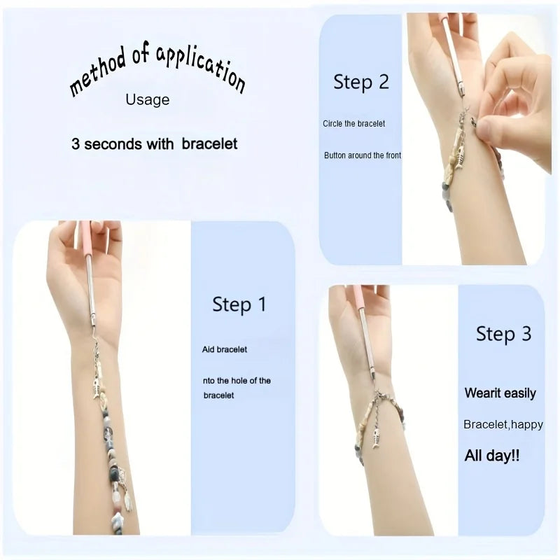 Help Wear Bracelet Tool Partner Jewelry Helper Fastening Aid Quickly Unfasten Hooking Equipment Pliers Clasps Ties Zipper Cra