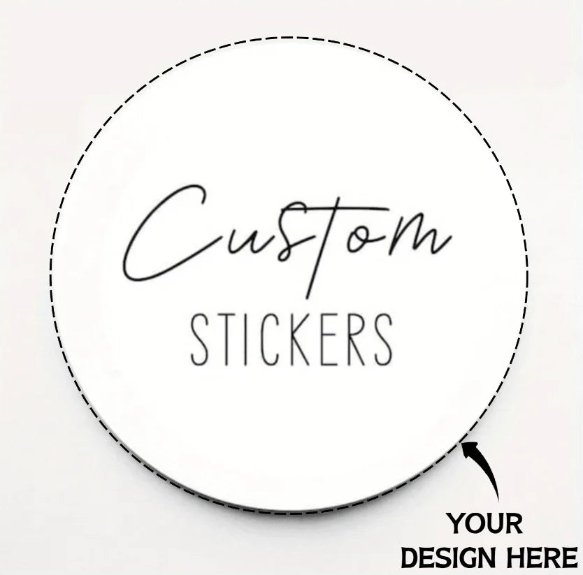 Custom Design Stickers for Any Occasion - Upload Logo/Photo to Create Personalized Decals, Event Decor & Gift Labels - paper