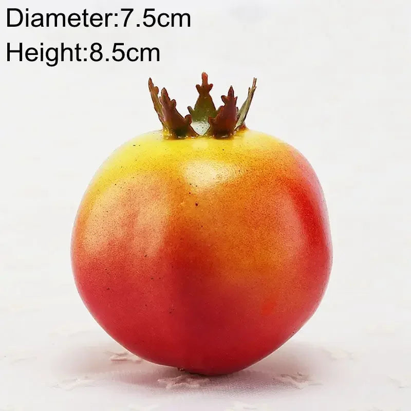 Artificial Fruits and Vegetables Home Decoration Fake Orange Peach Apple Pear Grape Lemon Peach Ornament Food Photography Pro